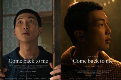 RM unveils two movie-poster style teasers for his pre-release track “Come back to me”