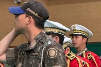 RM and MONSTA X’s Jooheon continue to be spotted together during their mandatory military service