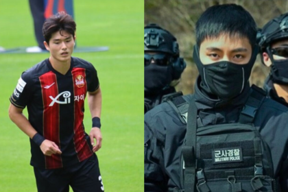 “It was rude but I couldn’t stop staring,” FC Seoul’s Lee Sang-min recounts his attempt to get BTS V’s (Kim Taehyung) autograph in the military
