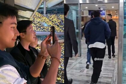 V, aka “Taejun,” spotted at IU’s concert and shares updates on Instagram