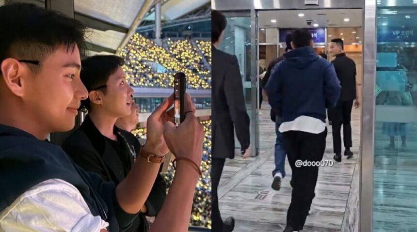 V, aka “Taejun,” spotted at IU’s concert and shares updates on Instagram