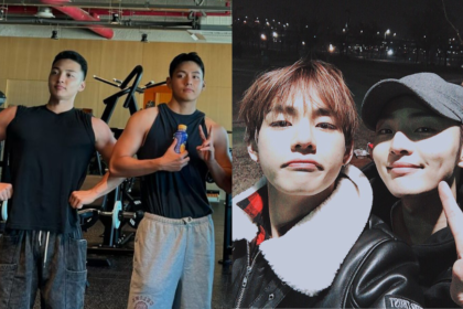 Fans are loving BTS’s V (Kim Taehyung) and actor Kim Minjae’s first public photo together in 8 years, since 2016