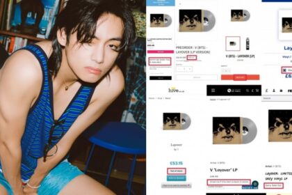 V proves global popularity as vinyl version of ‘Layover’ sells out multiple times across the UK, US, and Japan
